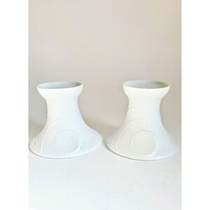 Kaiser West Germany Bisque Porcelain‎ By Martin Frey Candle Stick Holders